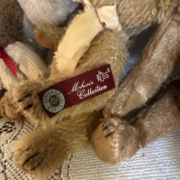VINTAGE**Boyds Bears Russ Sugar Plum Bears Plush Vintage Collector Bear Lot of 6 - Picture 2 of 16